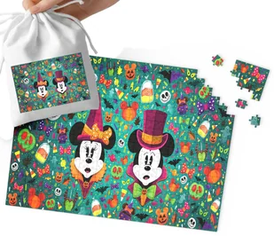 PUZZLE - MYSZKA MICKEY MIKI WZORY Z BAJEK PREZENT DLA DZIECI 24el +WORECZEK - Puzzle - miniaturka - grafika 1