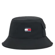 Czapki męskie - Kapelusz Tommy Jeans Heritage Bucket AM0AM13423 Czarny - miniaturka - grafika 1