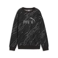 Bluzy sportowe damskie - Damska bluza z grafiką ESS+ ANIMAL PUMA Black - miniaturka - grafika 1