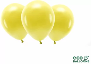EKO Balony lateksowe pastelowe ciemnożółte - duże - 10 szt. - Balony i akcesoria - miniaturka - grafika 1