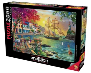 Puzzle 2000 Zachód słońca w porcie Nowa - Puzzle - miniaturka - grafika 1