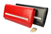 Portfele - Portfel Damski ROVICKY Długi Z Klamrą Skóra Naturalna Licowa CPR 015 19 x 9 x 3,5 [cm] - miniaturka - grafika 1