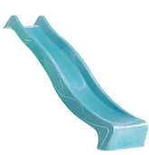 Place zabaw - Małpiszon, zjeżdżalnia dla dzieci 2,5m ślizg Rex turkusowy - miniaturka - grafika 1