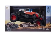Zabawki zdalnie sterowane - Samochód terenowy Cross-Country zdalnie sterowany, skala 1:18, czerwone koła - miniaturka - grafika 1