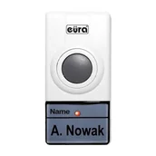 Dzwonki i gongi - Przycisk zewnętrzny do dzwonków WDA-01A3 EURA-BELL + biały - miniaturka - grafika 1