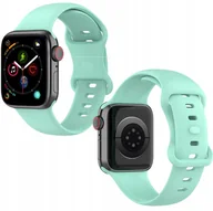 Akcesoria do smartwatchy - Pasek Bizon Strap Watch Silicone do Apple Watch 38/40/41 mm, miętowy - miniaturka - grafika 1