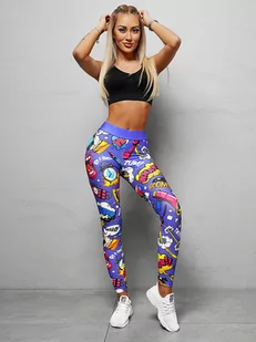 Legginsy damskie kolorowe OZONEE O/20757Z - Ozonee - Legginsy - miniaturka - grafika 1