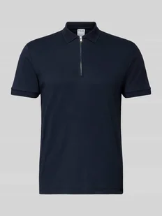 Koszulka polo o kroju regular fit z listwą na zamek błyskawiczny model ‘FAVE’ - Koszulki męskie - miniaturka - grafika 1