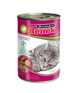 Super Benek kąski z Indyka w sosie 415g - Mokra karma dla kotów - miniaturka - grafika 1