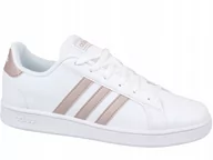 Sneakersy damskie - Adidas Unisex Grand Court K Dziecięce Sneakersy, Biały - miniaturka - grafika 1