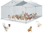 Klatki i wyposażenie dla ptaków - Woliera dla gołębi kur ptaków kurnik klatka wybieg 4x3x2m - miniaturka - grafika 1