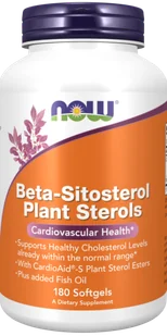 Now Foods Foods FOODS Beta-Sitosterol Plant Sterols 180 kaps. NW0944 - Witaminy i minerały - miniaturka - grafika 1
