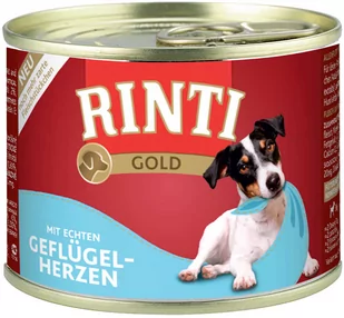 Rinti Zestaw Gold, 24 x 185g - Serca drobiowe - Mokra karma dla psów - miniaturka - grafika 1