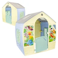 Place zabaw - Mochtoys Domek Ogrodowy Dla Dzieci Happy House Dom na Ogród Pastelowy Zwierzątka - miniaturka - grafika 1