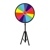 Zabawki interaktywne dla dzieci - Koło fortuny ze stojakiem z możliwością zapisywania opisowe zabawa rodzinna - miniaturka - grafika 1