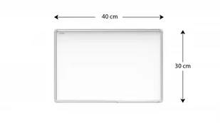 OUTLET Tablica magnetyczna biała 30x40 cm suchościeralna w aluminiowej ramie PREMIUM EXPO + GRATIS - Biuro i firma OUTLET OUTLET Tablica magnetyczna biała 30x40 cm suchościeralna w aluminiowej ramie PREMIUM EXPO + GRATIS - Biuro i firma OUTLET - miniaturka - grafika 1