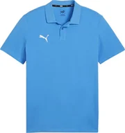 Koszulki męskie - Puma Koszulka męska Puma Team Goal Casuals Polo niebieska 658605 02 L - miniaturka - grafika 1
