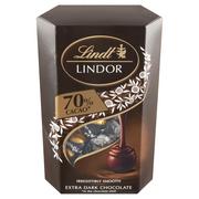 Lindt Lindor Praliny z czekolady gorzkiej z delikatnie rozpływającym się nadzieniem 200 g