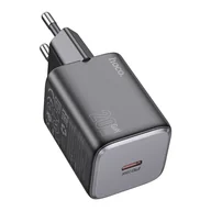 Akcesoria do smartwatchy - HOCO ładowarka sieciowa Typ C QC PD 20W N40 czarna - miniaturka - grafika 1