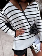 Swetry damskie - Sweter damski HECATE biały MY2017 - miniaturka - grafika 1