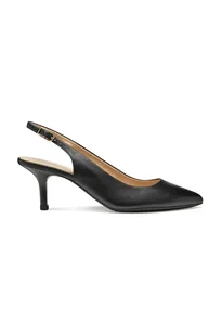 Geox szpilki skórzane D KLEOPY kolor czarny D55YBB 000TU C9999 - Czółenka - miniaturka - grafika 1