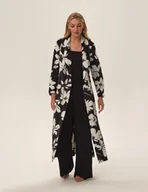 Bielizna nocna - Szlafrok damski Jua - czarny S - miniaturka - grafika 1