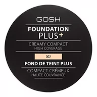 Podkłady do twarzy - Gosh Foundation Plus Creamy Compact Podkład w kompakcie 002 Ivory 9g 5711914121082 - miniaturka - grafika 1