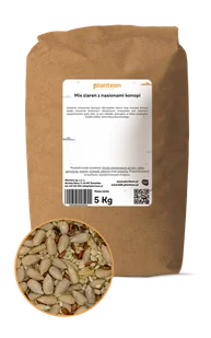 Mix ziaren z nasionami konopi 5kg - Bakalie - miniaturka - grafika 1