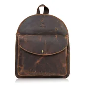 Plecaki - Plecak damski brązowy Paolo Peruzzi T-18-BR - miniaturka - grafika 1