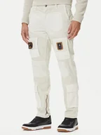 Spodnie męskie - Aeronautica Militare Spodnie materiałowe 252PA1664UCT04241 Beżowy Regular Fit - miniaturka - grafika 1