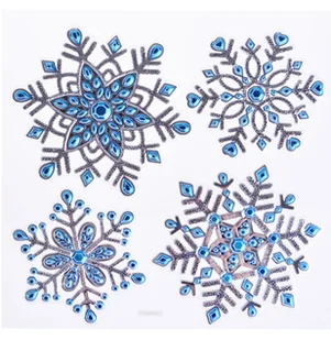 Srebrzyste śnieżynki samoprzylepne - Zabawki kreatywne Srebrzyste śnieżynki samoprzylepne - Zabawki kreatywne - miniaturka - grafika 1