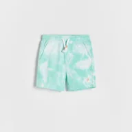 Spodenki dla niemowląt - Reserved - Szorty tie dye - jasnoturkusowy - miniaturka - grafika 1