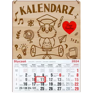 KALENDARZ 2024 DZIEŃ NAUCZYCIELA NA PREZENT DLA WYCHOWAWCY UPOMINEK - Kalendarze - miniaturka - grafika 1