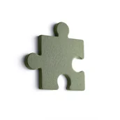 Płyty i maty izolacyjne - Panel akustyczny POLY, puzzel, 700x700x50 mm, ścienny, zielony - miniaturka - grafika 1