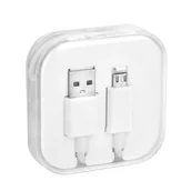 Kable USB - OEM Kabel Micro USB biały BOX - miniaturka - grafika 1