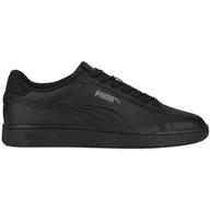 Buty dla dziewczynek - Buty Puma Smash 3.0 L Jr 392031 01 czarne - miniaturka - grafika 1
