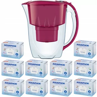 Dzbanek filtrujący Aquaphor Amethyst 2,8 l + 10 wkładów, wiśniowy - Dzbanki filtrujące - miniaturka - grafika 1