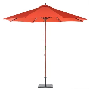 Beliani Parasol ogrodowy - czerwony - o 270 cm - drewniany - TOSCANA II - Parasole ogrodowe - miniaturka - grafika 1