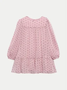 Abel & Lula Sukienka codzienna 5524 Różowy Regular Fit - Sukienki i spódniczki dla dziewczynek - miniaturka - grafika 1