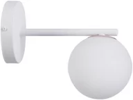 Lampy ścienne - Sigma biały kinkiet loft 33195 GAMA minimalistyczna lampa ścienna z kloszem w kształcie kuli 33195 - miniaturka - grafika 1