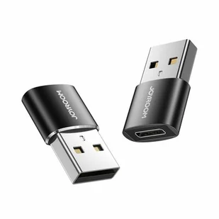 JOYROOM Adapter USB typ A USB typ C JOYROOM S-H152 2szt Czarny - Adaptery i przejściówki - miniaturka - grafika 1