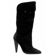 Kozaki damskie - Czarne kowbojki na obcasie CARINII - Carinii - miniaturka - grafika 1