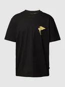 Koszulki męskie - T-shirt z detalem z motywem - miniaturka - grafika 1