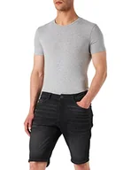 Spodenki damskie - TOM TAILOR Męskie Josh Regular Slim Jogg Denim Bermudy szorty 1031976, 10244 - Clean Dark Stone Black Denim, 30 - miniaturka - grafika 1