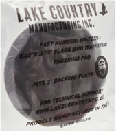 Akcesoria do mycia samochodu - Lake Country Black Mini Finishing Waffle Pro - miękki waflowy pad polerski, czarny, 89mm - miniaturka - grafika 1
