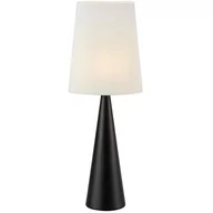 Lampy stojące - Lampa stołowa Conus 108597 Markslojd nowoczesna abażur biały czarny - miniaturka - grafika 1