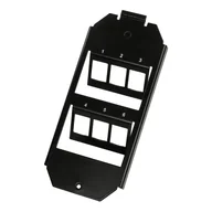 Gniazdka elektryczne - LogiLink NK4060 ramka do gniazd i wyłączników Czarny - miniaturka - grafika 1