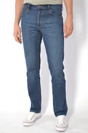 Spodnie męskie - Jeansy męskie Wrangler Greensboro 803 Regular Straight Hallucinations - miniaturka - grafika 1