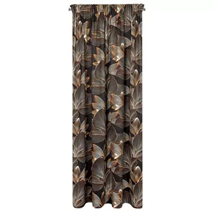 Zasłona 140 x 270 Dekoracyjna Larisa Czarny - Zasłony - miniaturka - grafika 1