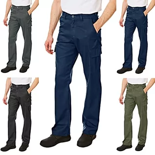 Spodnie męskie - Lee Cooper LCPNT205 męskie spodnie robocze bojówki, kolor: granatowy (marine), rozmiar: 40R LCPNT205 PANT NAVY 40R - grafika 1